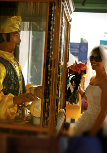 ZoltarFortune Teller Machine at Wedding